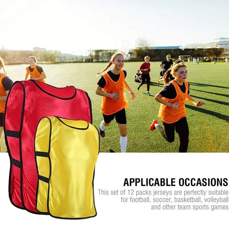 Áo Jerseys Huấn Luyện Bóng Đá Bóng Đá Thể Thao Đội, Nhanh khô và thoáng khí, Thích hợp cho người lớn, trẻ em và trẻ em, Áo vest Yếm đào luyện tập ngoài trời