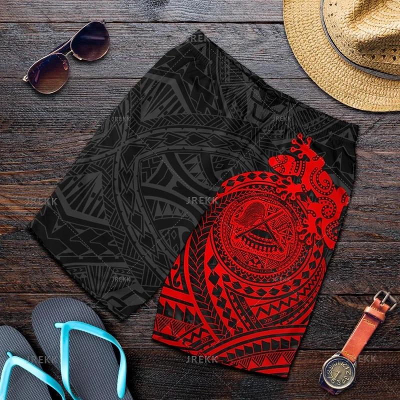 Product Introduction of Vintage 3D Printed Samoa Emblem Beach Shorts Fashion Streetwear Board Shorts Unisex Cool Swimming Shorts Men Swimming Trunks 3