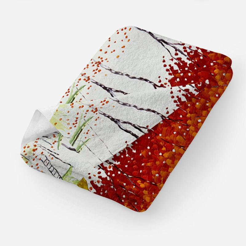 Tree Pattern Beach Towel, Quick Drying Lightweight Towel, Soft Absorbent Towel for Home & Swimming Pool & Beach & Camping 3