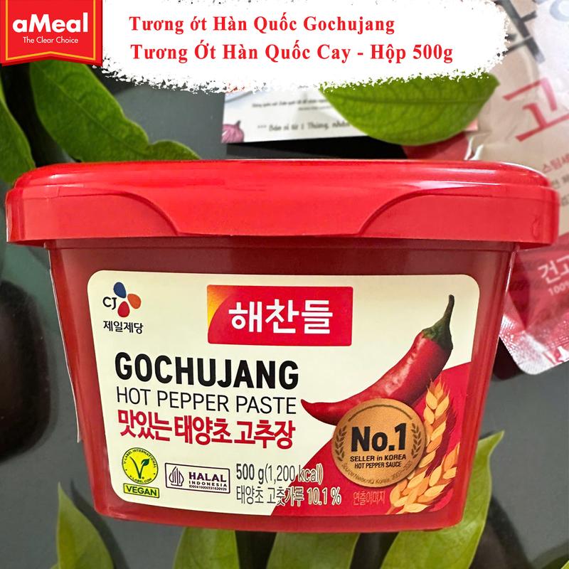 Tương Ớt Hàn Quốc Gochujang, Tương Ớt Chấm Thịt Hàn Quốc 고추장 - Hộp 500gr Nước Sốt Gia Vị