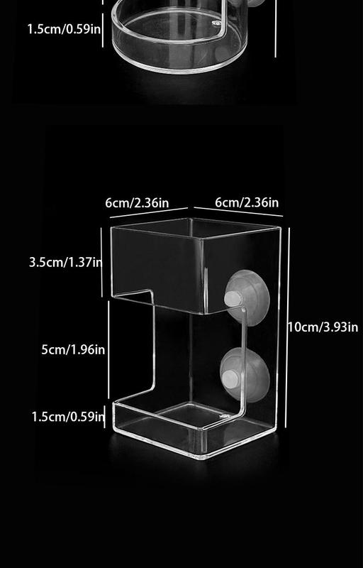 Product Introduction of Fish tank feeder/acrylic small fixed-point feeding tube/sinking anti drift feeder/feeding ring/fish food anti drift feeder 18