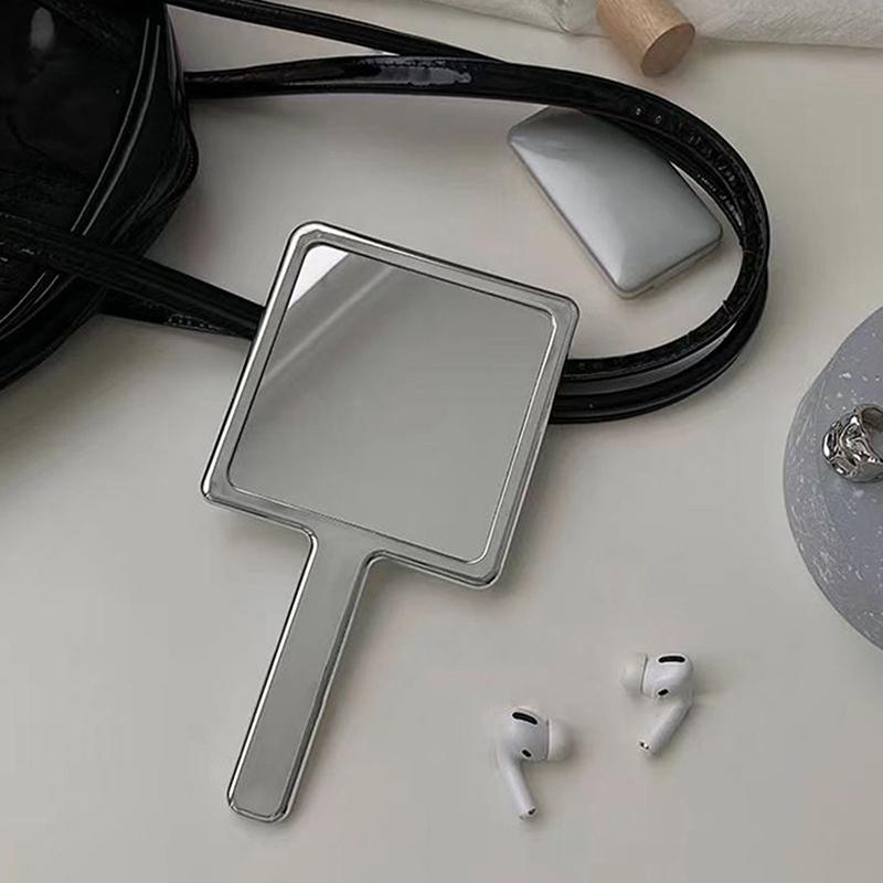 Product Introduction of Gương Trang Điểm Cầm Tay Cho Gia Đình, Gương Phong Cách Ins Retro, Di Động, Cho Nữ, Làm Đẹp 20