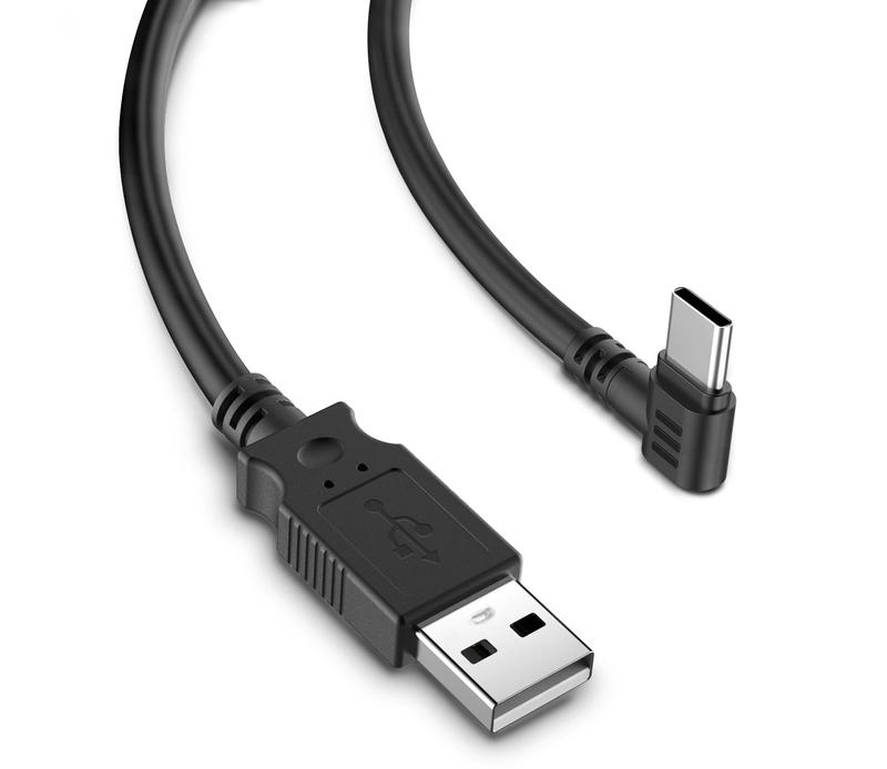  Cable nguồn USB Type C chân cắm chữ L cho Camera hành trình 