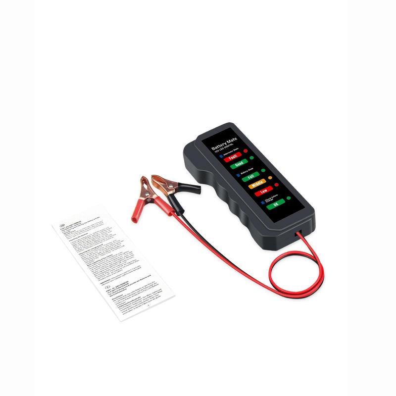 Product Introduction of Car Battery Tester 12V for Car Motorcycle BM310 6 LED Display Automotive Battery Alternator Tester Scanner Car Diagnostic Tool 77