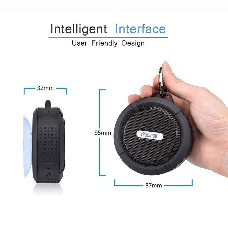 2025 Speaker Bluetooth Waterproof Big Sound Suction Cup Wireless TF card Shower Portable  Stereo Mini Audio Subwoofer HD Sound with iOS Android 5
