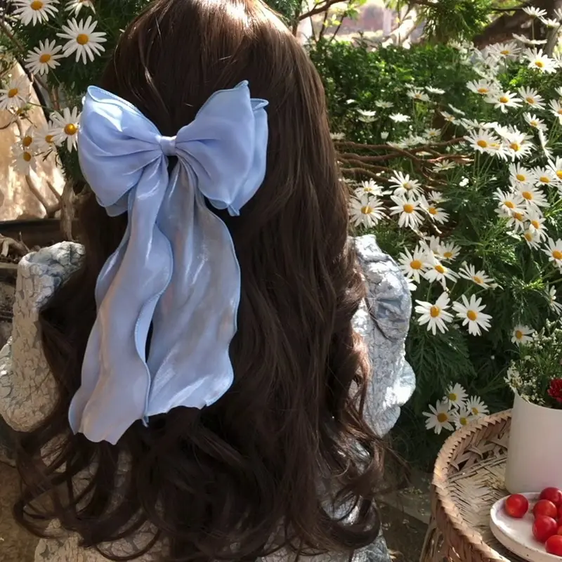 Town Shell JISOO Bow Hair Claw Clip / Jepit Rambut Korea Pita Ribbon