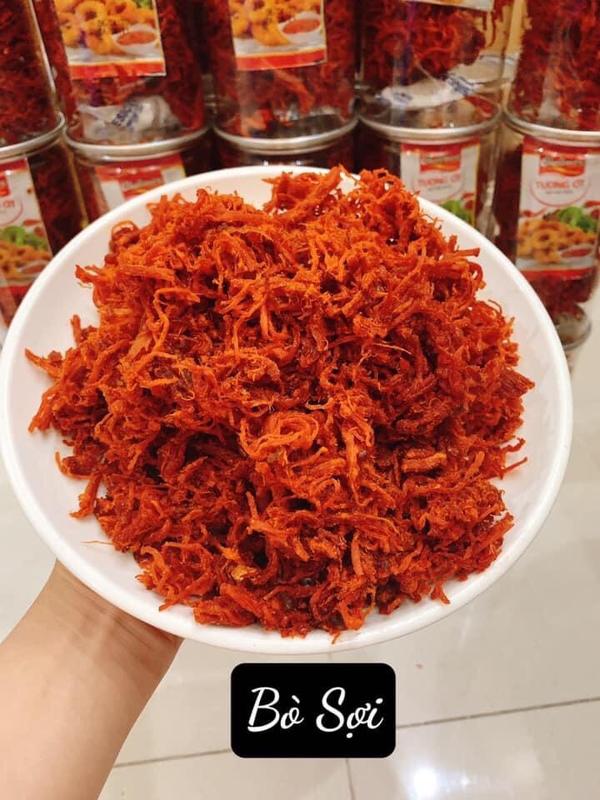 [ Lon 300gram] Khô Bò Sợi (  Khô Heo Giả Bò ) Thơm Ngon - Đậm Vị 2