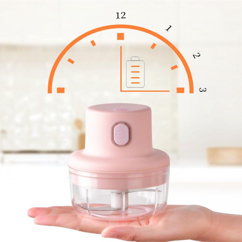 Product Introduction of เครื่องบดกระเทียมไฟฟ้า  เครื่องปั่นอาหารเด็กไฟฟ้า (250ml) Rotating Bowl อเนกประสงค์ 2