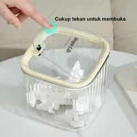Gambar IBUMILLENIAL Tempat Sampah Desktop Bahan Akrilik Tempat  Aksesoris Make Up Desktop Organizer Meja Serbaguna Tutup Anti Debu DSO008 - Transparan - Small dari IbuMillenial Indonesia Kota Bekasi 5 Tokopedia