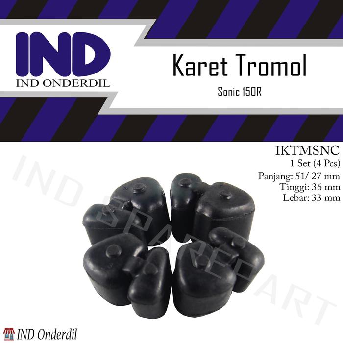 Gambar IND Onderdil Karet-Bantalan Tromol Gear-Gir-Gigi Roda Belakang Sonic 150R-150 R - Sesuai dengan gambar, Standar dari IND Onderdil Kota Bandung 5 Tokopedia