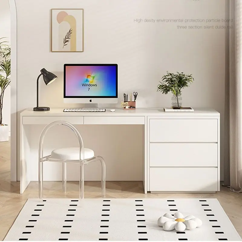Desk Bookcase Home Student Study Desk Writing Desk Storage Cabinet Drawer Cabinet Combination Computer Desk