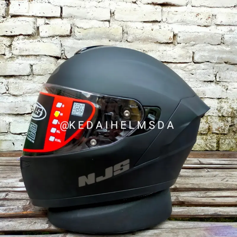 NJS ZX1 FULLFACE BLACK DOFF| BLACK GLOSSY |GARUDA |BARONG Motorcycle Visor 0