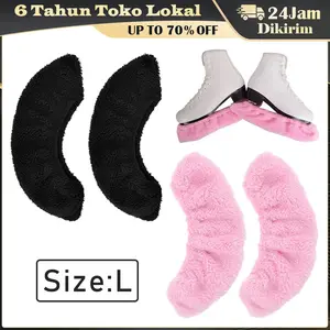 2Pcs Soakers Pelindung Blade Guard Ice Skating Figure Skating Kain Terry / Pelindung Seluncur Es / Ice Skating Sarung Pisau