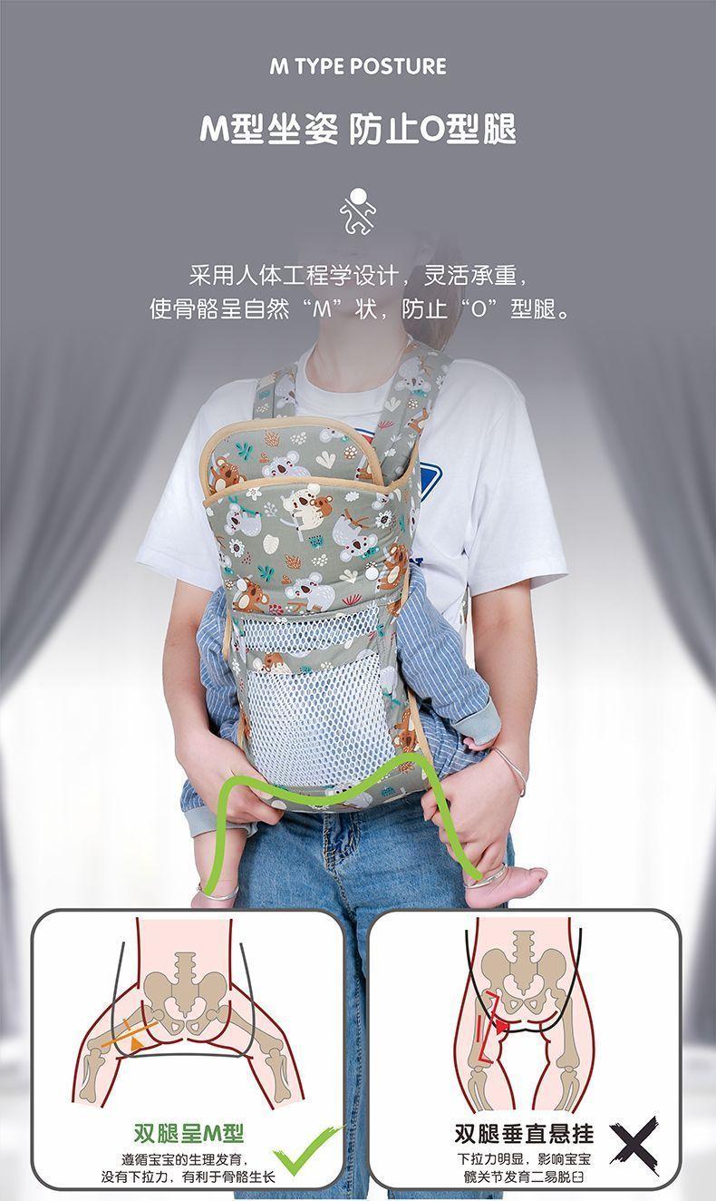 Product Introduction of Baby Carrier Front and Back Dual-use Horizontal Hold Front Hold Back Multifunctional Baby Holding Artifact Newborn Baby Baby Carrier 9