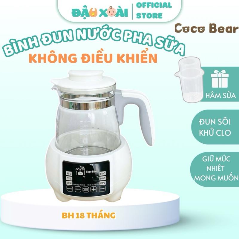TẶ NG KHAY HÂM SỮA Bình Coco Bear đun nước giữ nhiệt hâm sữa cho bé ấm đun Coco Bear Bông may dun mayham nuoc máy đun phasua