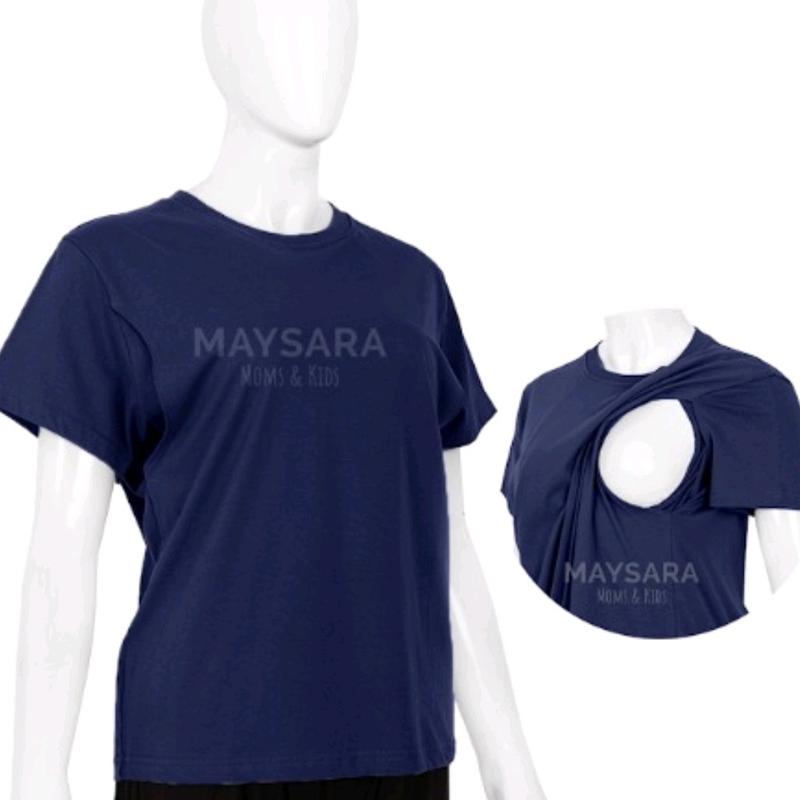 Baju Menyusui Buka Samping Kiri Kanan - Kaos Bahan Adem Nursing Wear Nyaman untuk Busui 4
