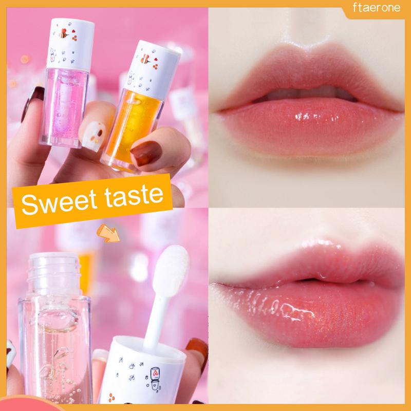 (ftaerone) 5ml Lip Oil Easy to Use Natural Ingredients Moisturizing Various Flavors Reduce Dead Skin Lipstick Primer Lightweight Prevent Chapped Lips Oil for Women 0