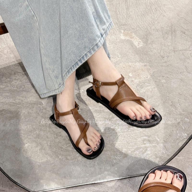 Sandal Nữ Xỏ Ngón Đệm Êm Hàng Cao Cấp Full Hộp ( TR01 ) dép  hè  nữ