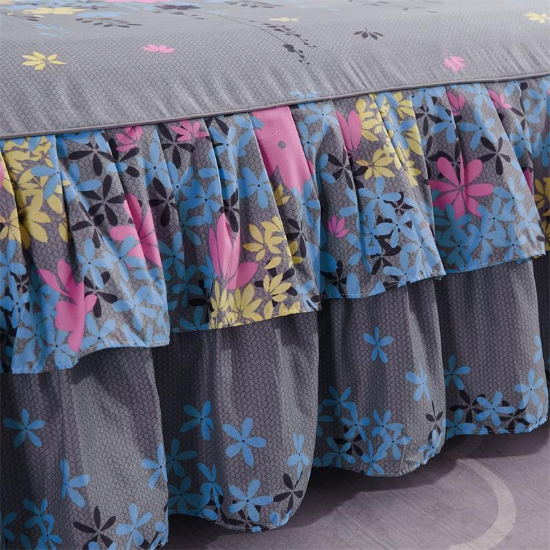Bed Skirt without Pillowcase, 1 Count Multi-size Non-slip Romantic Bed Skirt, Decorative Soft Comfortable Bedding for Bedroom Home Dormitory Hotel Salon 4
