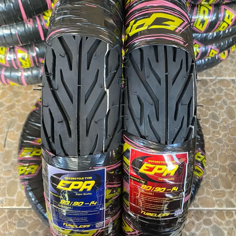 Sepasang Ban Tubles Motor Matic ring 14 Ukuran 80/90-14 dan 90/90-14 Cocok Untuk Beat Vario Mio Scoppy dll Accessories Motorcycle 0
