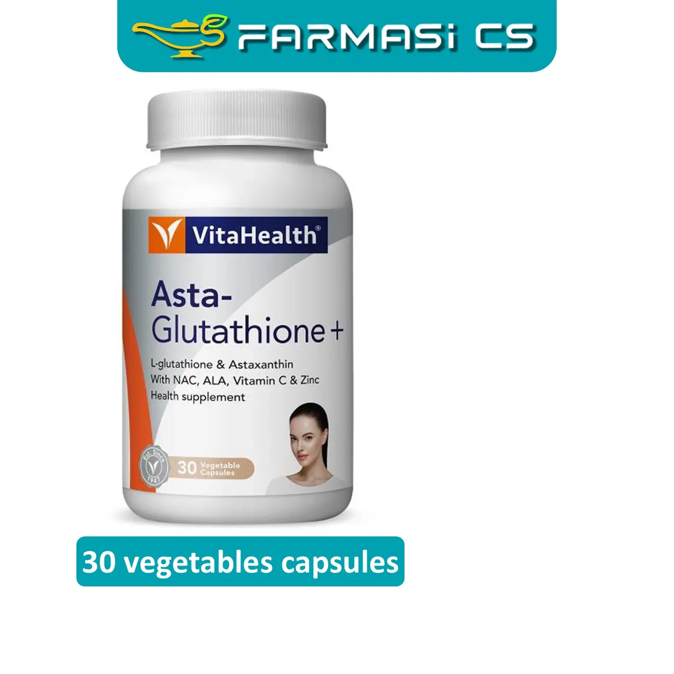 vitahealth glutathione VitaHealth L-Glutathione Plus (30s/30s X 2) Exp 6/2025 main image 0