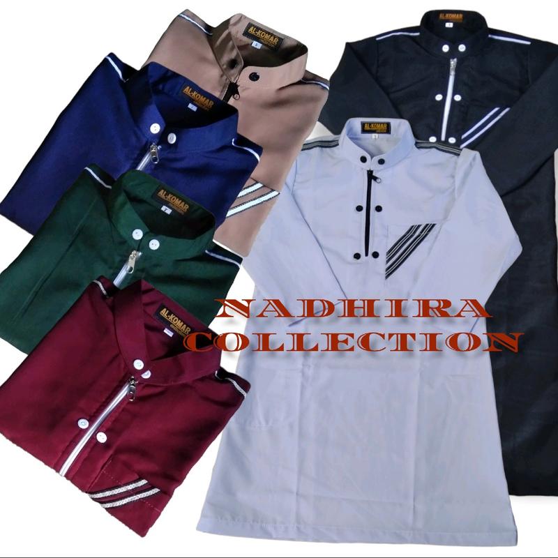 Baju Gamis Jubah Putih anak laki-laki lengan panjang 0