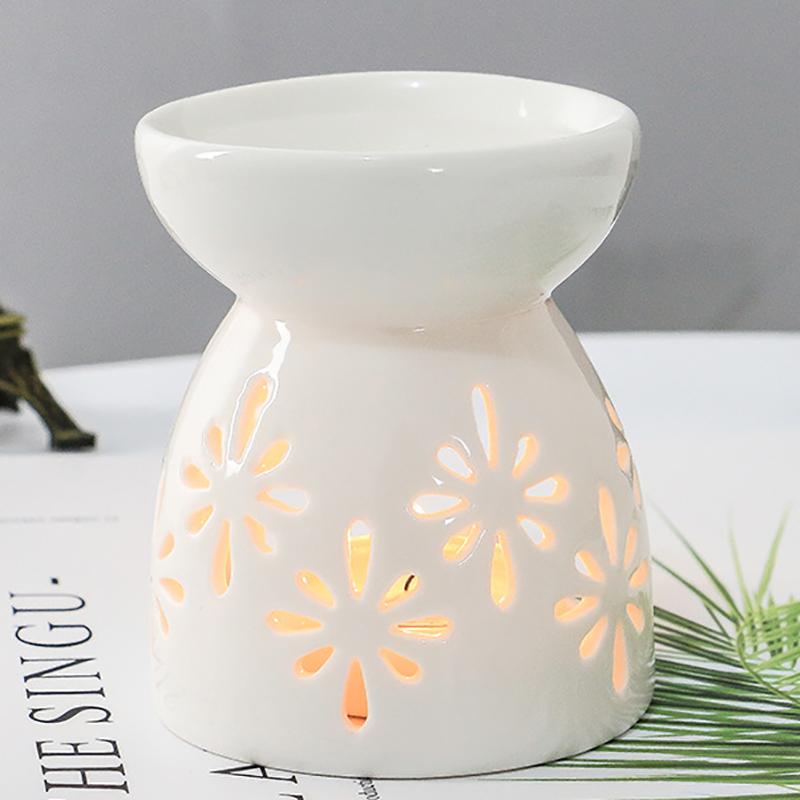 Product Introduction of [TUNI]  Ceramic Essential Oil Lamp Aroma Burner Aromatherapy Candle Fragrance Holder 17