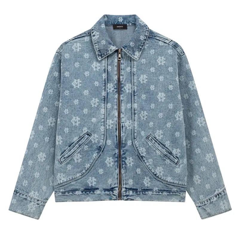 Áo khoác MONOGRAM DENIM JACKET MIKENCO chính hãng Menswear Nam