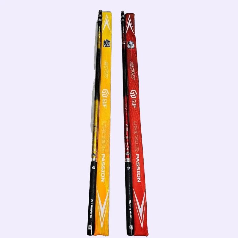 Cán Vợt Đi Câu Cá Săn Hàng Guf Vương Quyền dài 2m7, 3m Fishing Bắt Cá Carbon Cao Su Mồi