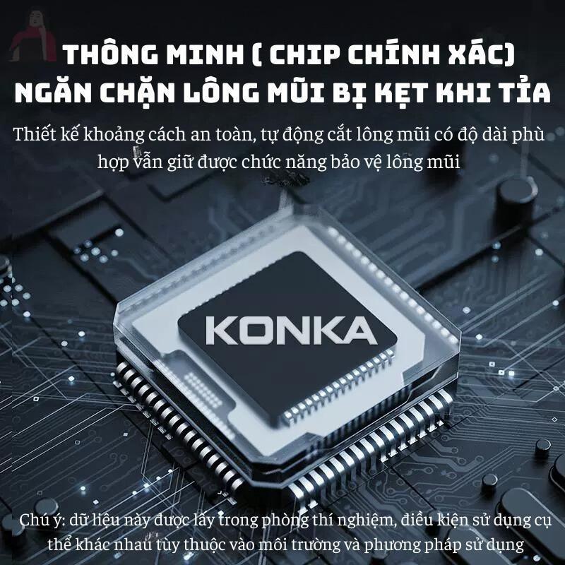 Máy cắt tỉa lông mũi điện mini KONKA, UK thuận tiện mang đi du lịch công tác 4