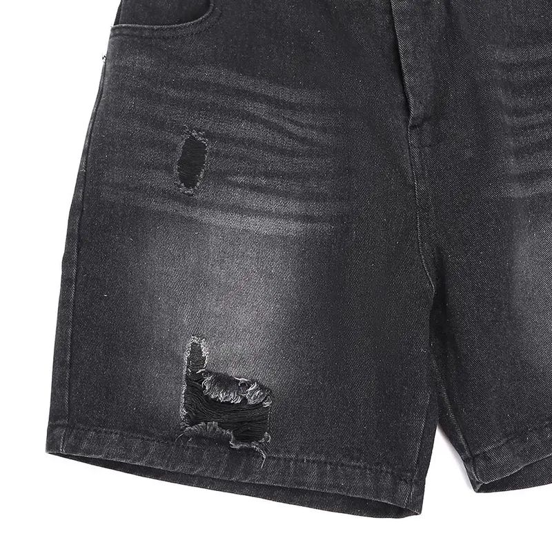 ( Bigsize 45-120kg)  Combo 2 Quần short Jean nam, quần short bò cạp khuy lưng chun vải jean mềm 3
