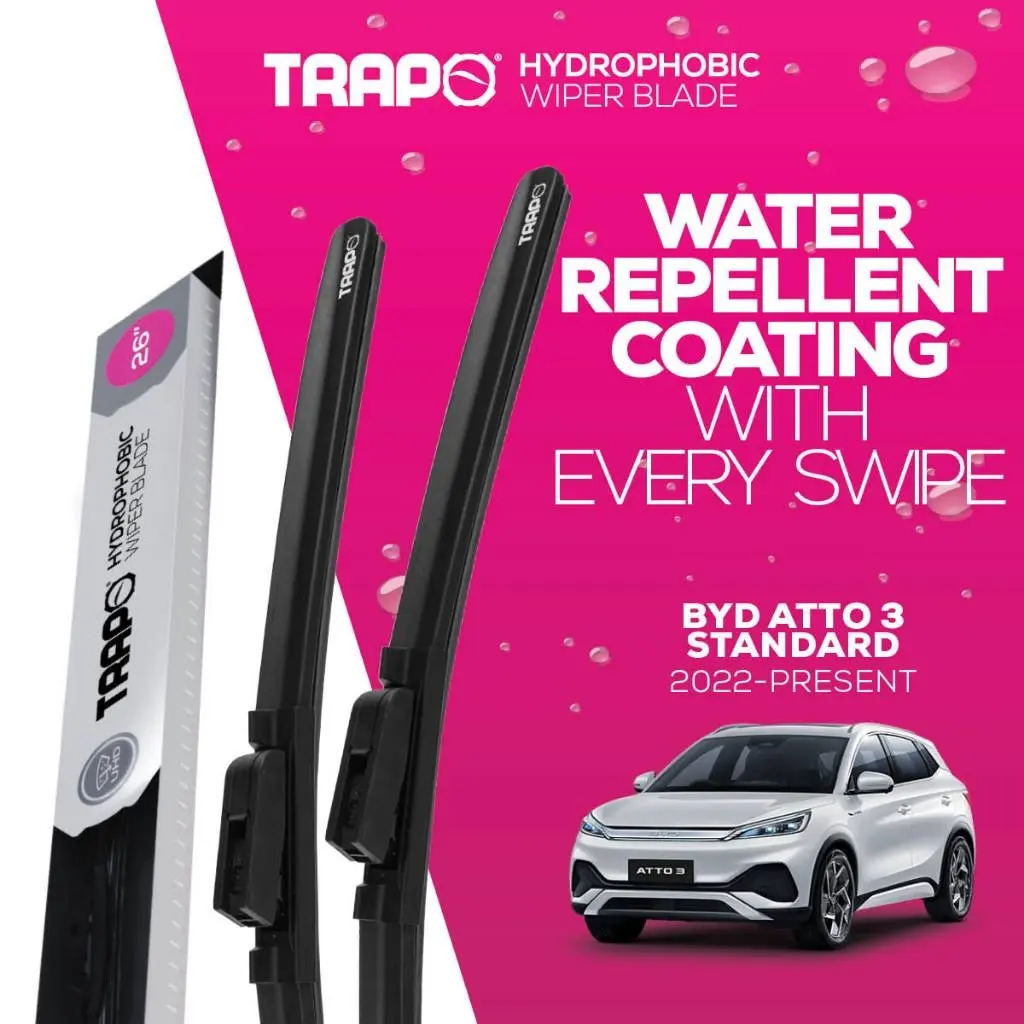 Trapo Hydrophobic Car Wiper Blade BYD Atto 3 Standard (2022-Present)