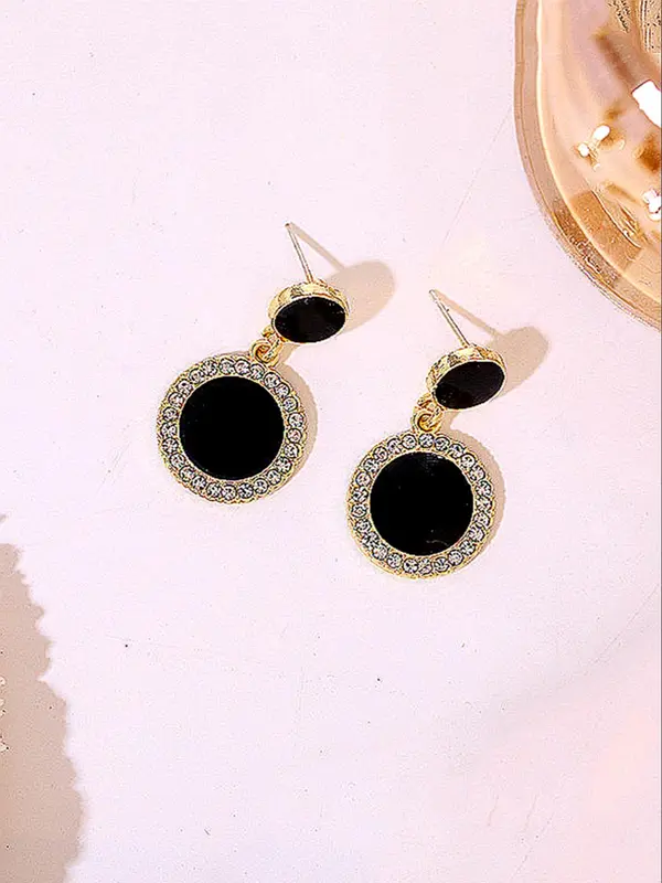 Rhinestone Decorated Dangle Earrings, 1 Pair Elegant Jewelry for Women for Party, Daily Clothing Decor, Trendy All-match & Exquisite Jewelry for Birthday Gift 4