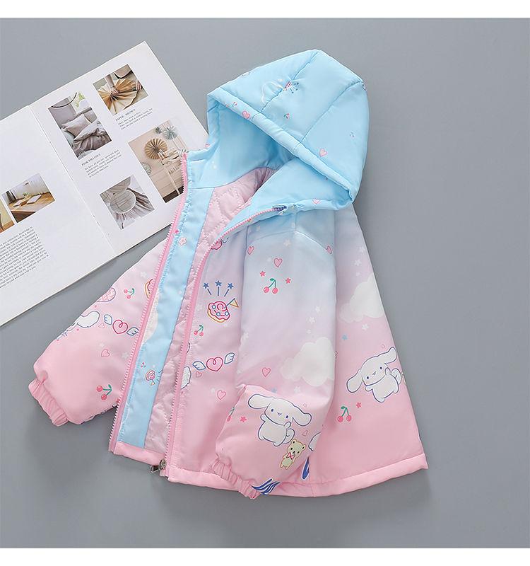 Product Introduction of เสื้อโค้ทหนาปานกลางสำหรับเด็กผู้หญิง, เสื้อผ้าฤดูใบไม้ร่วงและฤดูหนาว, 2024 มาใหม่, เสื้อโค้ทมีฮู้ดผ้าฝ้ายสำหรับเด็กผู้หญิง, เสื้อโค้ทการ์ตูน, สำหรับเด็กผู้หญิง 20