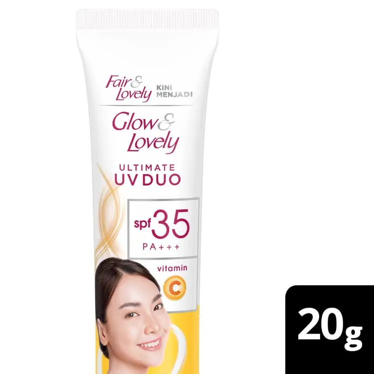 Glow & Lovely Ultimate UV Duo Krim Vit C SPF 35 PA+++ 20gr