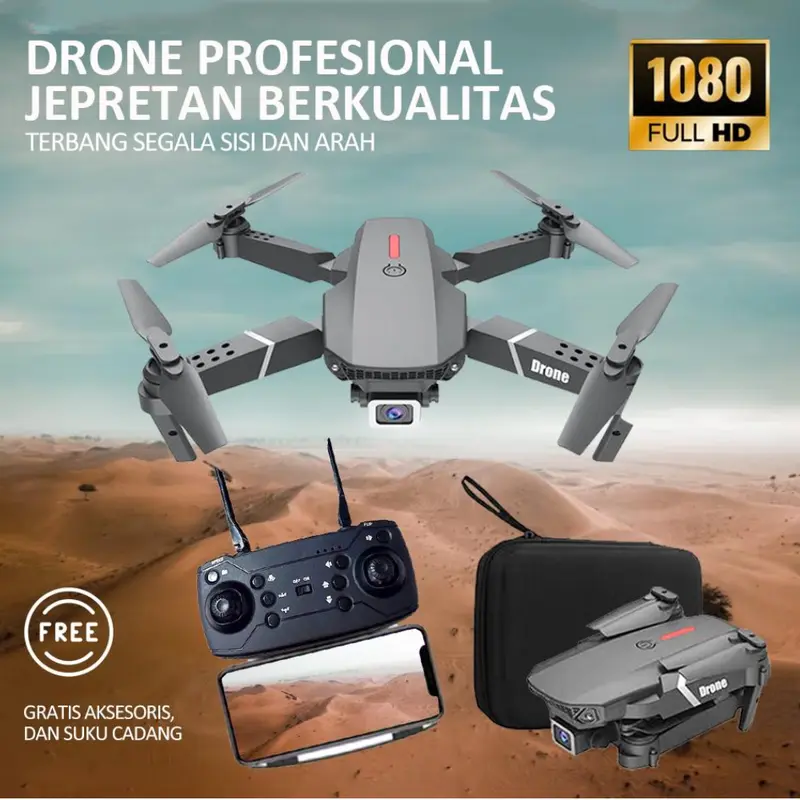 Bonkyo Drone E88 Pro Shoot Murah Original Indoor Outdoor Drone