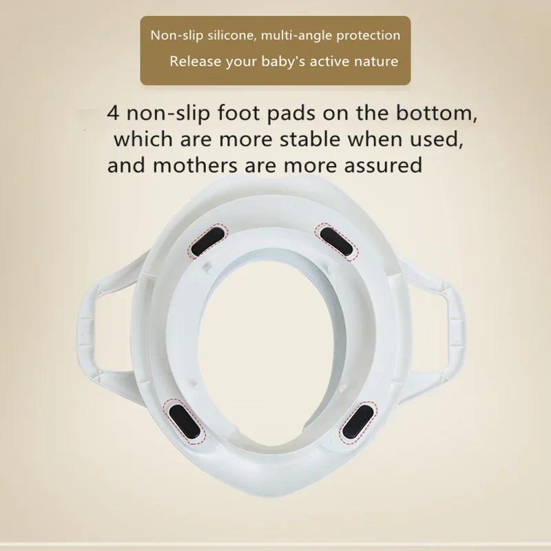 Product Introduction of Baby Soft Toilet Training Padded Kids Baby Toilet Safety Seats  with Handles Children Urinal Cushion Children Pot Chair Mat 2