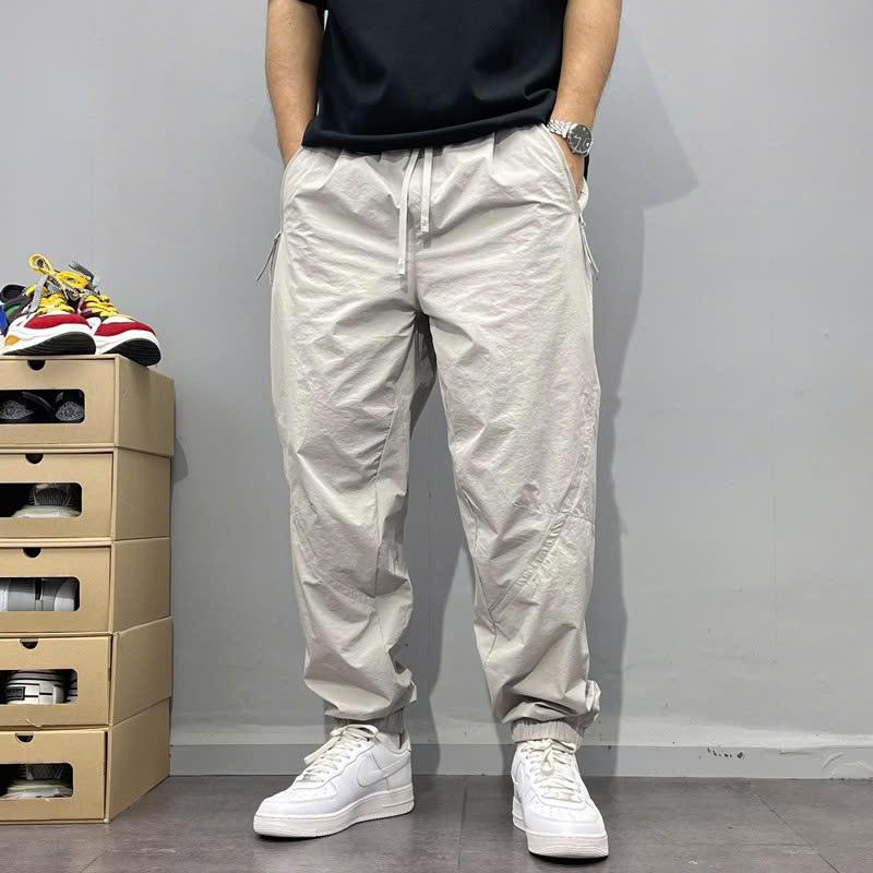  Quần Gió Nam Nữ Ống Rộng Big Size Quần Gió Phong Cách Style Hàn Quốc - QG27 