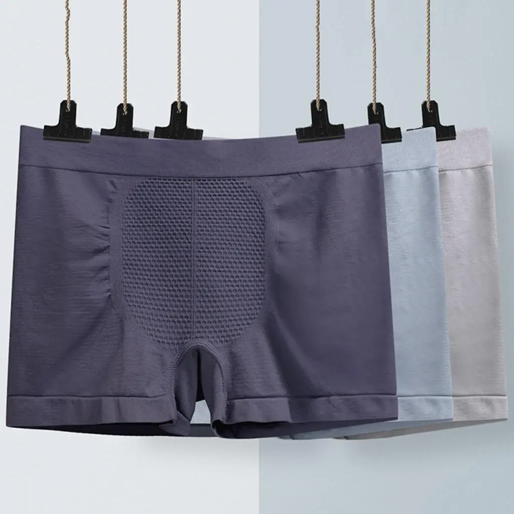 Huxriqvy Male Underpants Breathable Men Panties Men's Seamless Sports Underwear High Elastic Breathable Comfortable Shorts Panties Buyers'