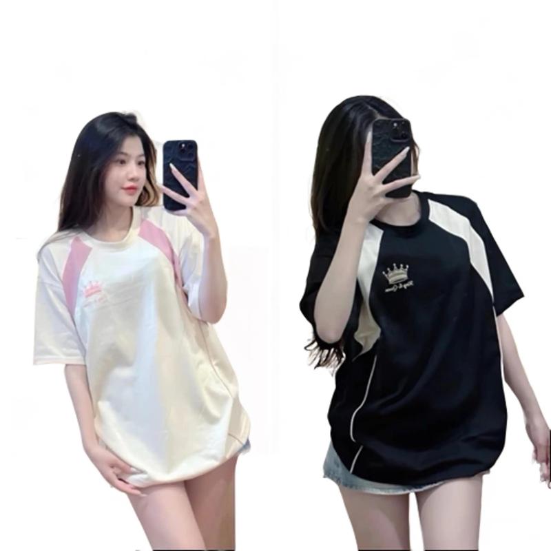 Áo phông in Vương miện vải cotton khô tay lỡ Form rộng(MỎNG NHẸ, GIÁ RẺ,BÌNH DÂN) hot trend Top Women 0