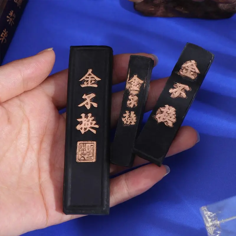 Thanh Mực Thư Pháp, Tranh Cổ Trang Xưa Khối Mực Mài Truyền Thống Màu Đen, Thư Pháp Viết, Mực Trơn Đồ Dùng Nghệ Thuật 4
