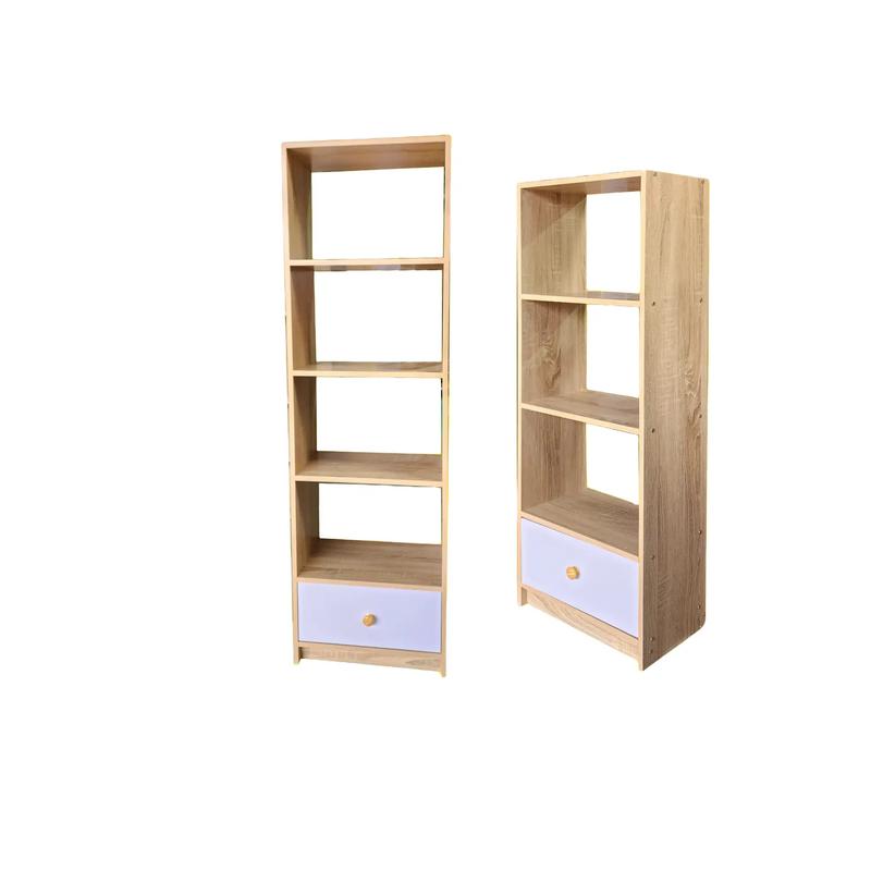 Tủ sách gỗ đa năng nhiều tầng tiện lợi lắp ghép dễ dàng có tủ để đồ gỗ MDF phủ Melamine 1