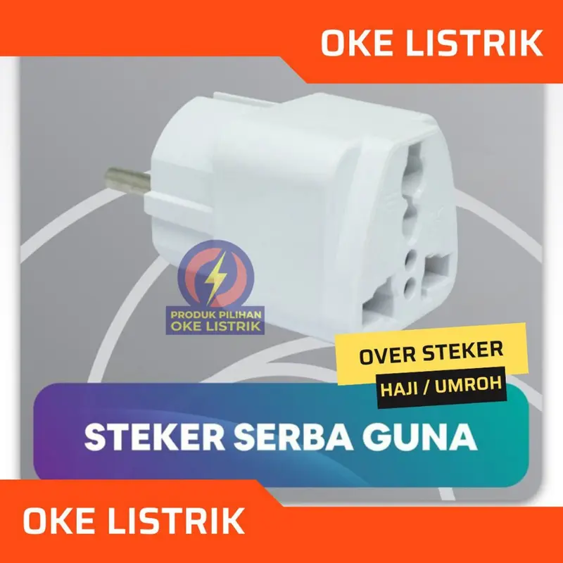 OKE LISTRIK | OVER STEKER UNIVERSAL CONVERTER SERBAGUNA COLOKAN LISTRIK HAJI UMROH KAKI 3 KE KAKI 2 MACBOOK PRO ARAB SAUDI SINGAPURA MALAYSIA AMERIKA INGGRIS JEPANG TAIWAN KE INDONESIA 1
