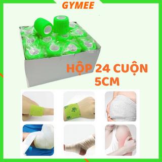 Hộp 30 và 24 cuộn 5cm băng keo thể thao đá bóng cuốn cổ chân cổ tay chống chấn thương hỗ trợ thi đấu và tập luyện Cao Su non băng quấn thể thao Nam băng  cuốn bangkeothethao