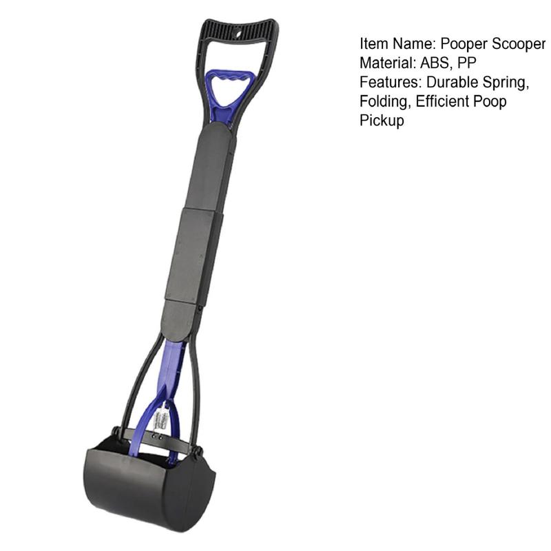 slolbut- Family-friendly Dog Pooper Scooper 28 Pooper Scooper for Dogs No Touch Pickup Tool for Medium Small Dogs Non-breakable Folding Design for Lawn Grass Dirt Gravel Easy 2