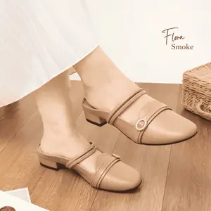 KOWALA Flora Mules Wanita Best Seller I  Slip On Casual Daily
