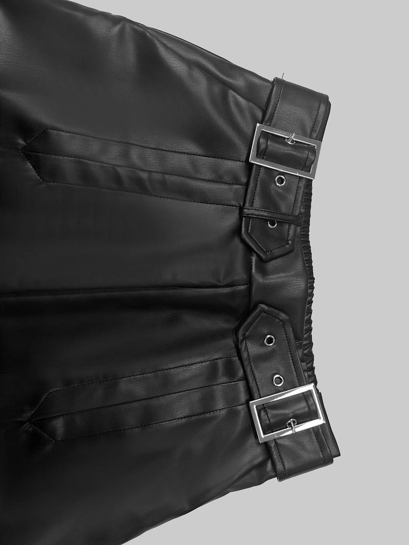 Product Introduction of Women's Solid Color Belted A Line Skirt, Fashion Casual Skirt for Daily Outdoor Wear, Ladies Bottoms for All Seasons 4