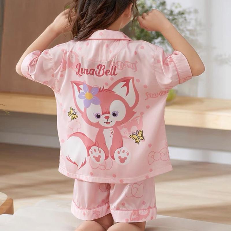 10KG - 46KG Đồ Bộ Cho Bé Gái Cộc Tay Bé Gái Pijama Chất Vải Lụa Cao Cấp Siêu Mềm Mát Trẻ mới tập đi