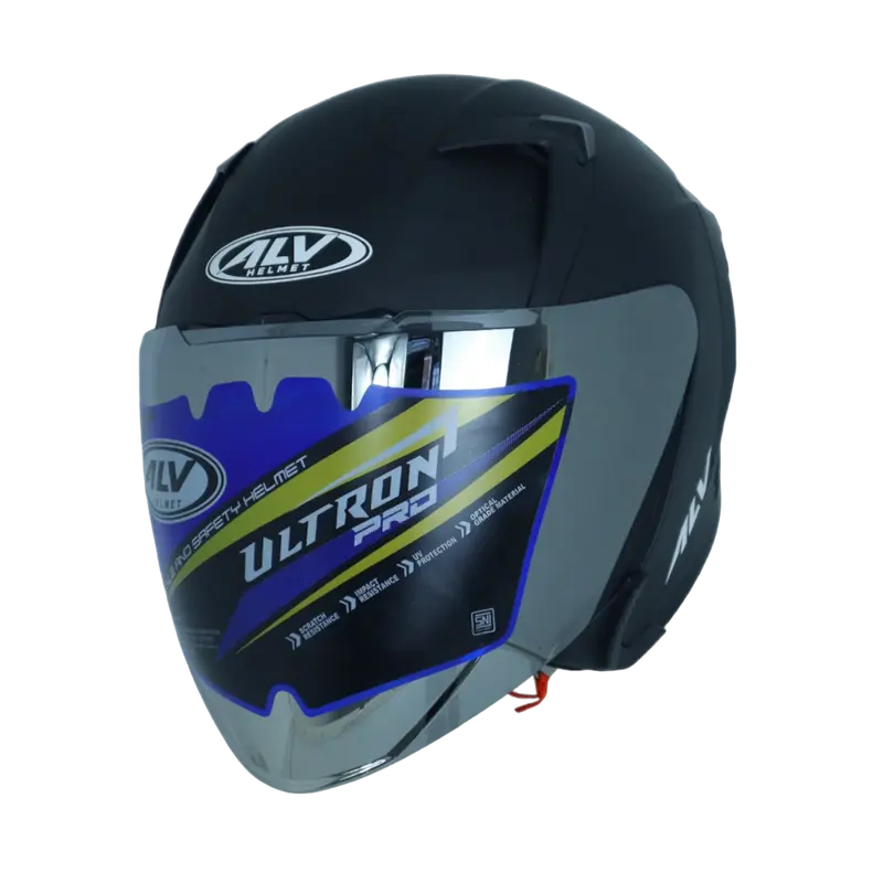 Helm ALV ULTRON PRO Solid Original Half Face Untuk Pria dan Wanita Dewasa SNI 1