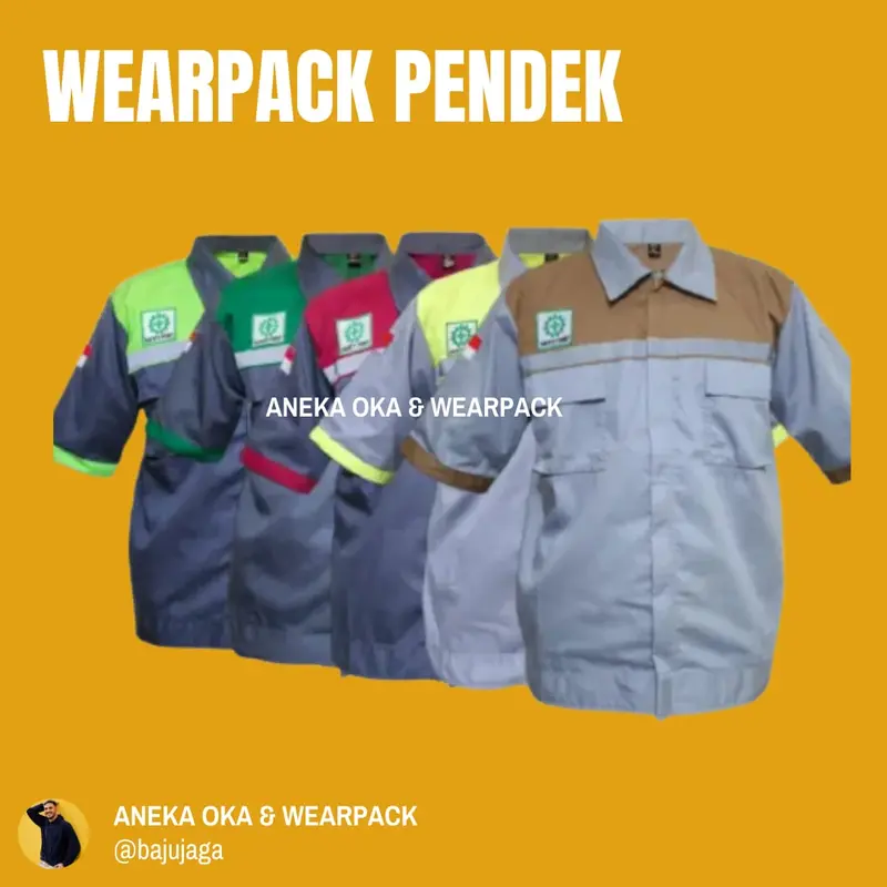 Wearpack Atasan Lengan Pendek Pria Safety 0